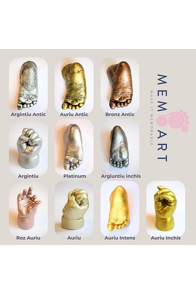 MemoArt Auriu roz - Set special de vopsele pentru sculpturi manuale