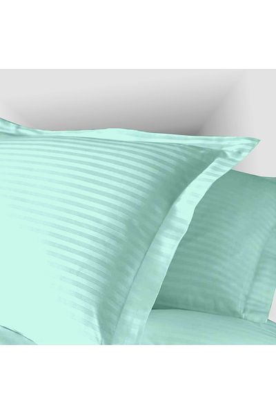 Pucioasa Față Pernă Damasc 100% Bumbac - Mint - Standard (50Cm X 70Cm)
