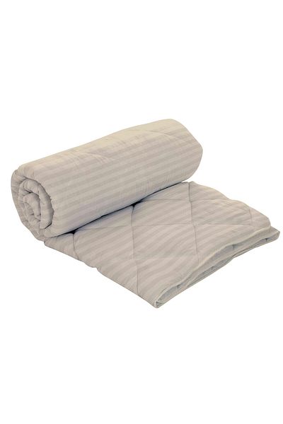 Pucioasa Damask-Polycotton Duvet (Cream) - 180Cm X 210Cm
