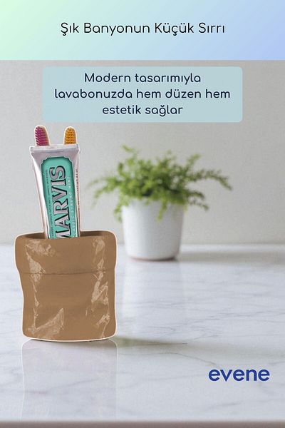 Evene Θήκη οδοντόβουρτσας Βάση οδοντόβουρτσας Βάση οδοντόβουρτσας Milk Coffee Color Model 80