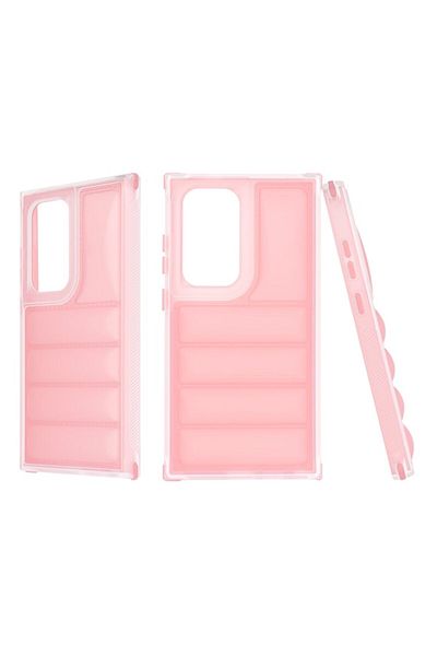 Rao Case compatible with Samsung Galaxy S24 Ultra, Ultimate, Wave Shield, D46, Plastic, Pink