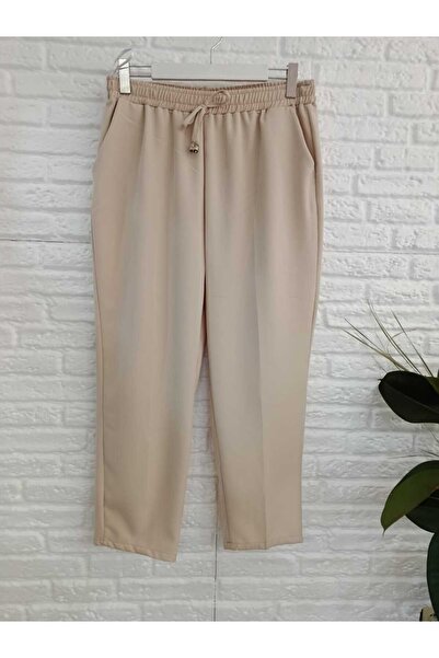 Butik Eylül ,Büyük Beden, Lastikli, Havuç Kumaş Cepli Pantolon