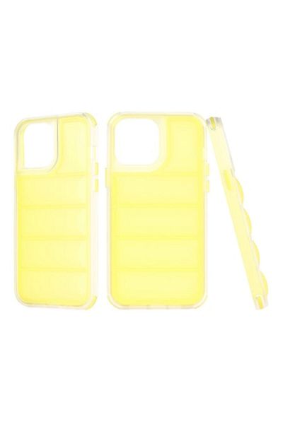Rao Husa compatibila cu iPhone 12 Pro Max, Protection, Wave Shield, Q68, Plastic, Galben Deschis