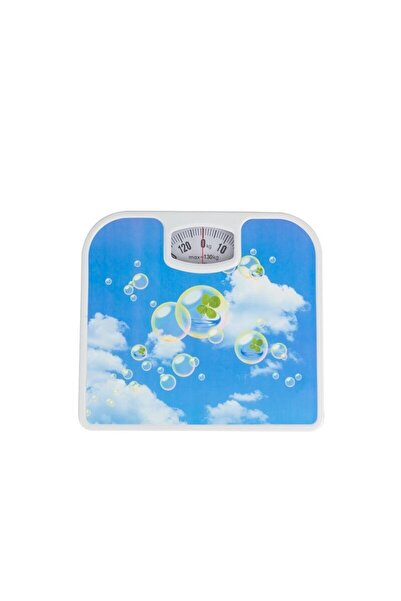 OEM Mechanical bathroom scale, Grunberg, 130 kg, Rubberized platform - BS04 Blue