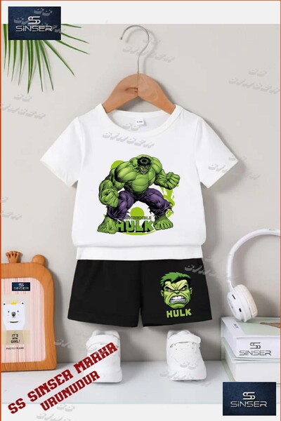 SS SİNSER Children's Unisex “Hulk Hand Squeezed Green Canvas“ Custom Printed ...