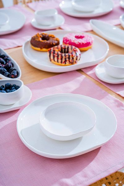 ACAR Planet 27 Piece Porcelain Breakfast Set for 6 People