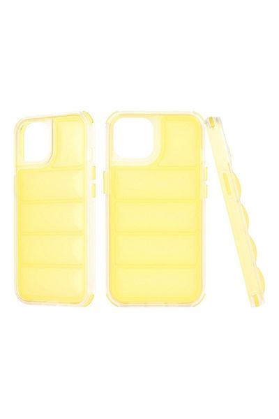 Rao Husa compatibila cu iPhone 13, Protection, Wave Shield, Q56, Plastic, Galben Deschis