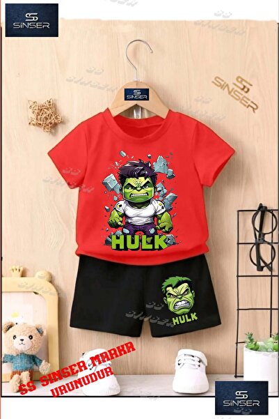 SS SİNSER تي شيرت للأطفال للجنسين "HULK CLOTHES WALL PIECE CANVAS" مطبوع حسب ...
