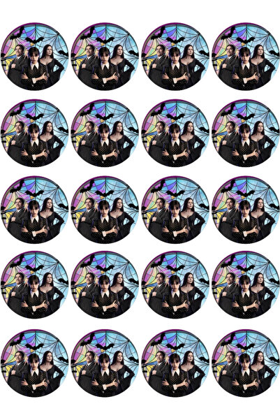 BatıDoğu Wednesday Yenilebilir Yuvarlak Kurabiye Resim Baskı