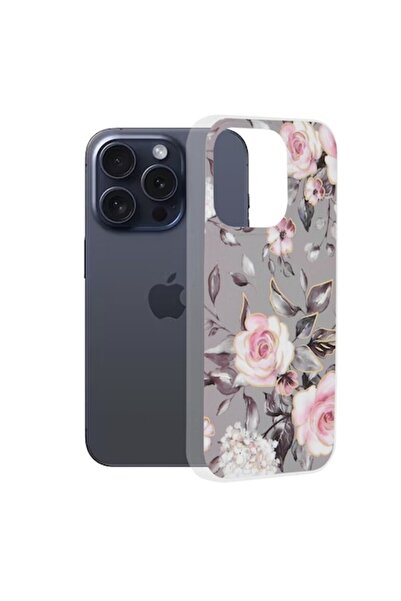 Rao Husa compatibila cu iPhone 15 Pro, Grip, Marble Series, S46