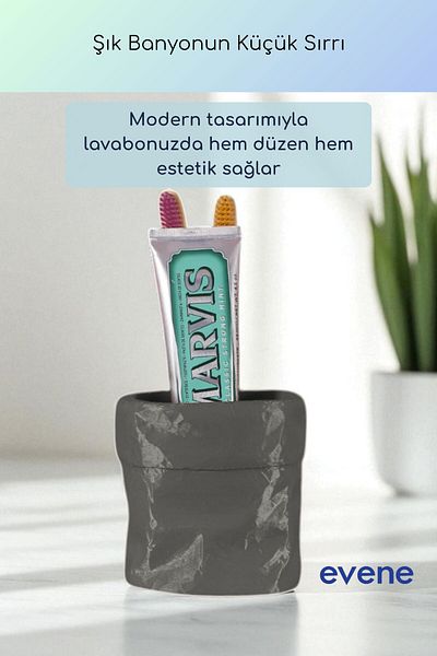 Evene Θήκη οδοντόβουρτσας Βάση οδοντόβουρτσας Βάση οδοντόβουρτσας Σκούρο γκρι Χρώμα Μοντέλο 80