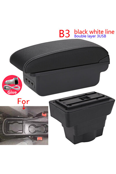 Choice4 B3 Black white 3USB For Opel Astra Armrest Box For Opel Astra J Car A...