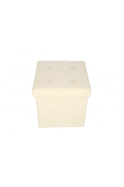 OEM Taburet cu Spatiu Depozitare, 38 x 38 cm, piele ecologica