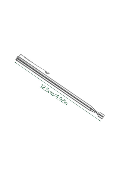 Choice 1.5LB sliver Extendable Pickup Rod Stick，Magnetic Picker Mini Portable Telescopic Magnetic Magnet Pe