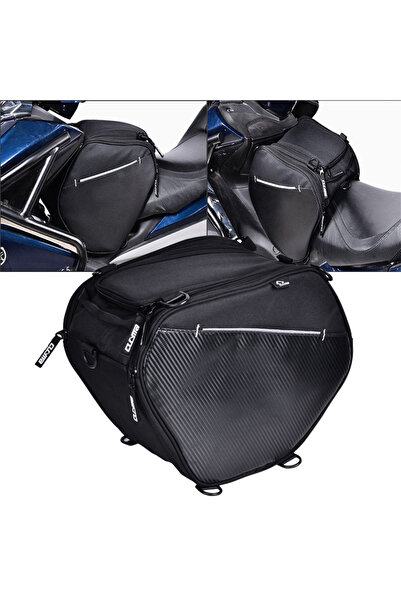 Choice حقيبة نفق سكوتر للدراجات النارية باللون الأسود وحقيبة خزان الوقود المق...