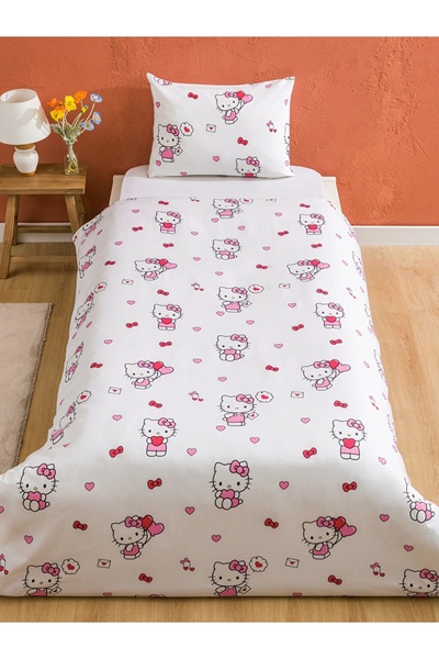 LC Waikiki Lcw Home New Season Hello Kitty Printed Children's Duvet Cover Set