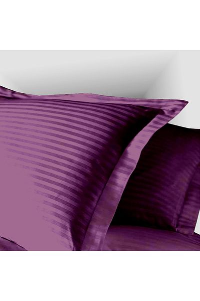 Pucioasa Față Pernă Damasc 100% Bumbac - Mov - Standard (50Cm X 70Cm)