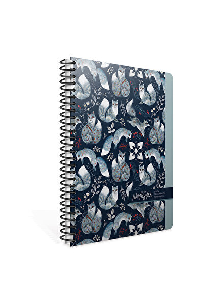 Gıpta North Star Spiralli Sert Kapak 17x24 120 Yaprak Kareli Defter 5917