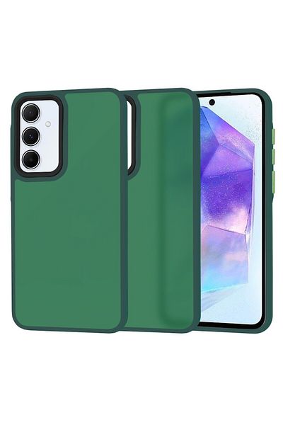 Tim Protective Case for Samsung Galaxy A55 5G, Timacondesign, O73, Hard Plastic, Midnight Green Forest