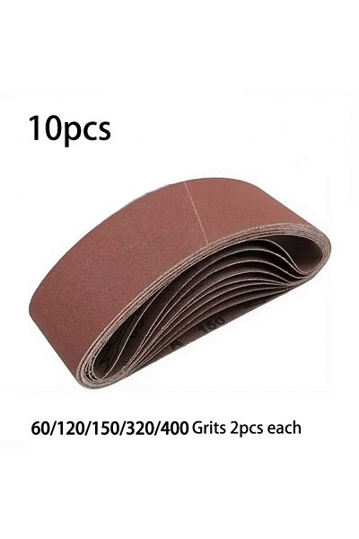 Choice 60 120 150 320 400 10pcs 10pcs 75x533mm Sanding Belts Abrasive Bands for 3x21'' Sanders Belt Sander