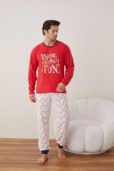 SRN Pijamale Crăciun Bărbat – Snow Much Fun