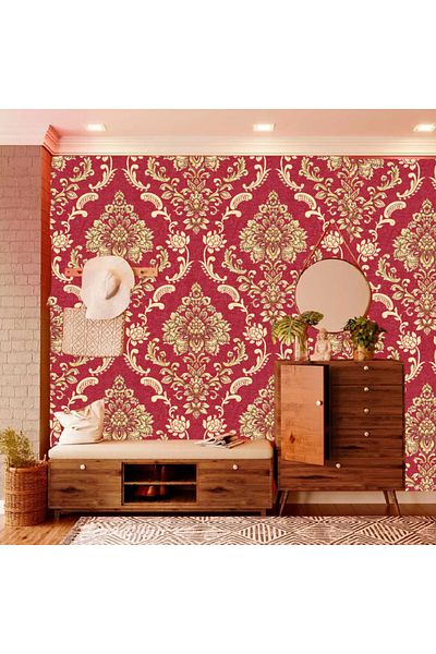 YALLA HomeGym Modern PVC Wallpaper 1 Roll For Living Room Bedroom Decor, 0.53m X 9.5m (510606)