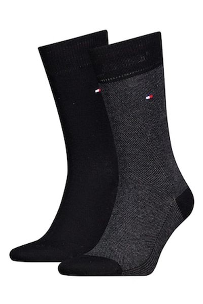 Tommy Hilfiger , Set de șosete lungi - 2 perechi, Negru, 39-42