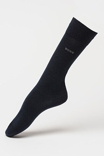 BOSS , Set of long socks in wool blend - 2 pairs, Navy Blue, Size 43-46