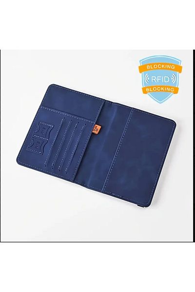 ORGANICYOU Yiwu Rfid Blocking Travel Passport Holder – Stylish Synthetic Leather Wallet with Adjustable Strap