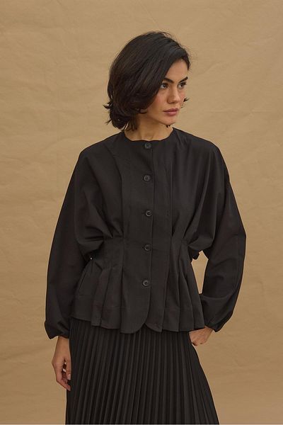 Fahhar سترة مطوية باللون الأسود