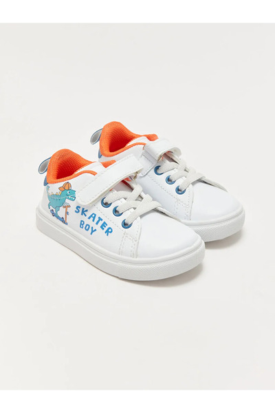 LC Waikiki Lcw Steps White Printed Baby Boy Sports Shoes