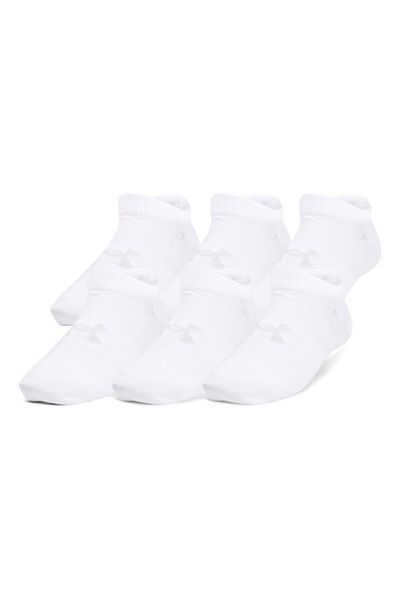 Under Armour , Set of unisex ankle socks for training Essential - 6 pairs, White, Gray, M