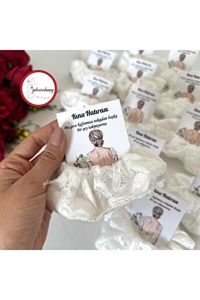 Gelincimherşey 20’li Dantel Lastik Toka Kına Hatırası Hediyelik