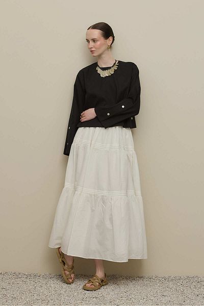 Fahhar Basic Linen Top Black