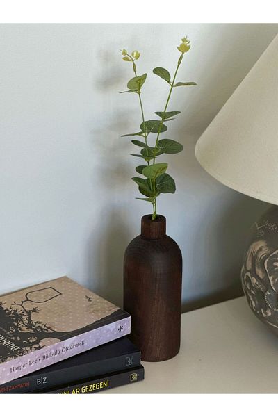 BUCOLIC Boho Eucalyptus Wooden Vase