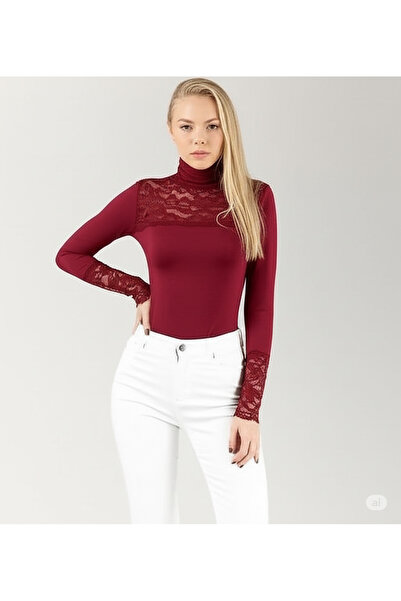 unika boutique Women's Long Sleeve Lace Body
