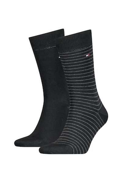 Tommy Hilfiger , Set de șosete lungi - 2 perechi, negre, mărimea 39-42
