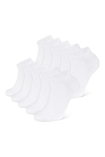 OEM Set 20 perechi de șosete unisex, bumbac, alb, mărimea 36-42 EU