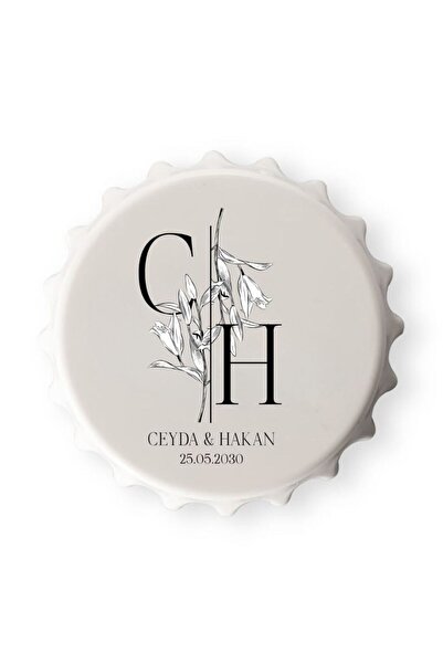 Hediye Vakti Kişiye Özel Düğün Hatırası Açacak Magnet – Şık ve Anlamlı Hediye...