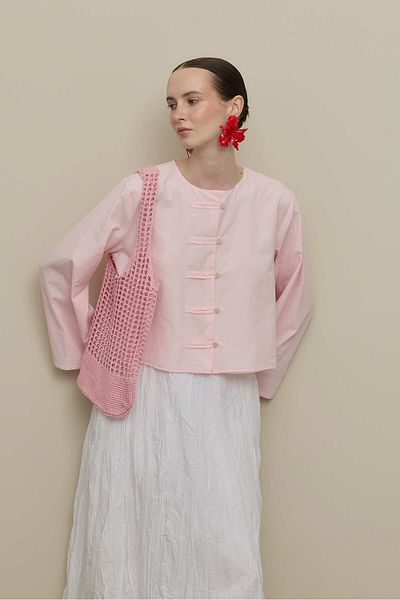 Fahhar Wide Britli Shirt Pink