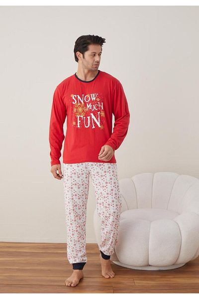 SRN Pijamale Crăciun Bărbat – Snow Much Fun
