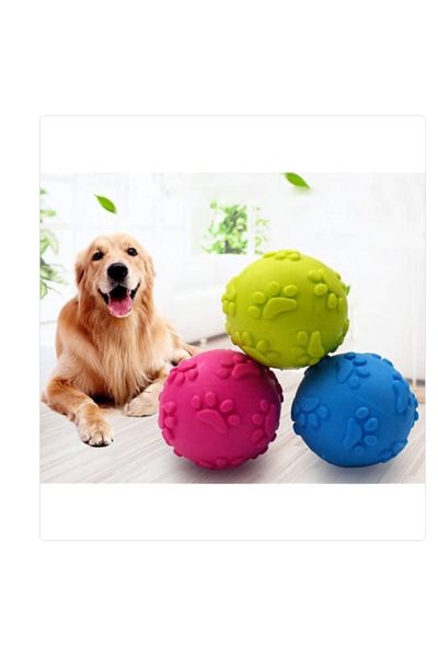 Tahtakale Dünyası Paw Pattern Dog Warming Ball Dog Play Ball in Different Colors