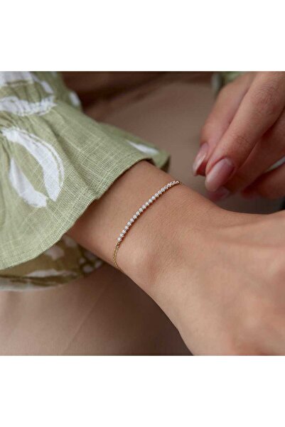 Cherry by Özkonak Sıra Taşlı Minimal Bileklik