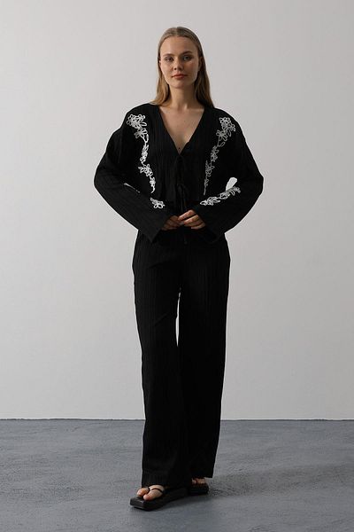 VAGGON Filter Front Tie Suit