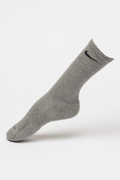 Nike Long training socks set - 6 pairs (Black/Optic White/Dark Grey), M