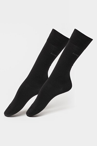 BOSS , Set of Long Wool Blend Socks - 2 Pairs, Black, Size 39-42