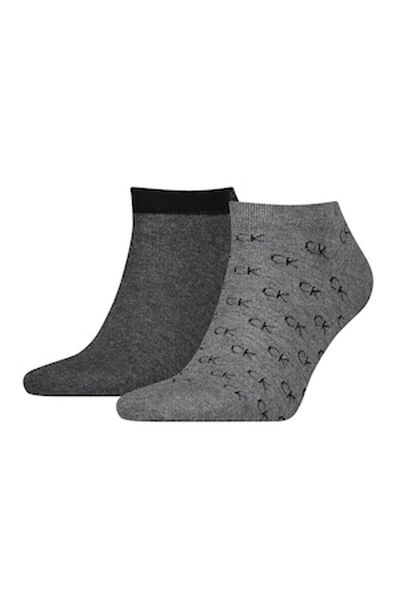 Calvin Klein , Set of unisex ankle socks - 2 pairs, Gray, Size 39-42