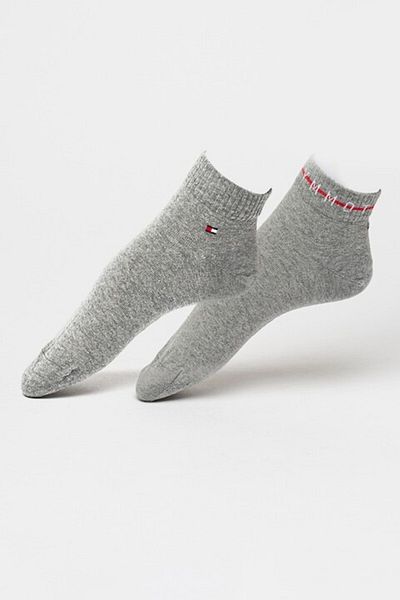 Tommy Hilfiger - Set of ankle socks - 2 pairs, Grey melange, 43-46