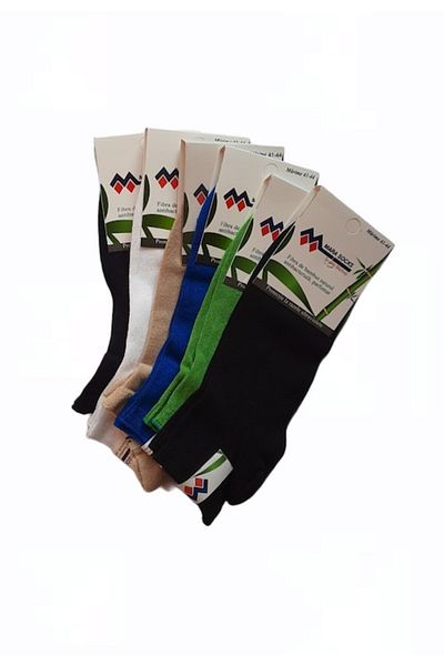 Mara Socks Set 6 perechi șosete bărbătești din bambus, cu croială joasă, multicolore, EU 41-44