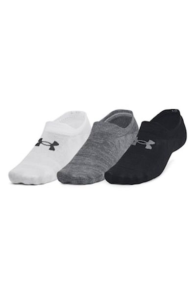 Under Armour , Unisex Ankle Training Socks Essential - 3 Pairs, Black, Grey, White, M